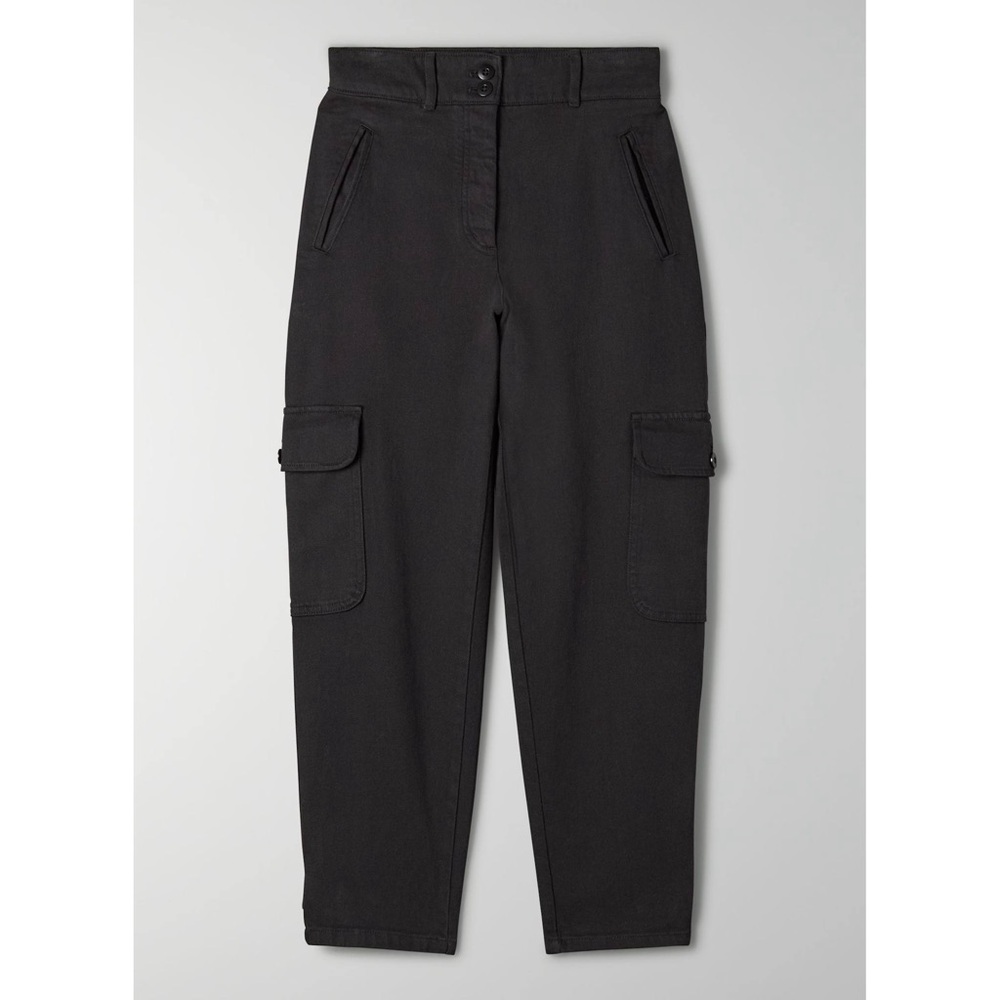 Wilfred Free Aritzia Black High Rise Utility Cargo Pant US8 Classic Contemporary - Picture 2 of 14